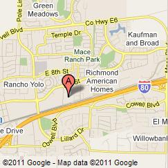 Click on the image to display a larger map to the Central Valley Regional Data Center